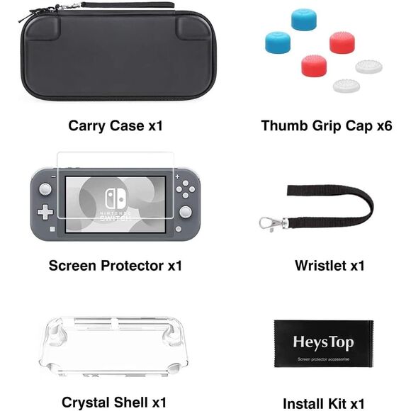 Nintendo Switch Lite Carrying Case - Black - New In Box - Picture 5 of 7